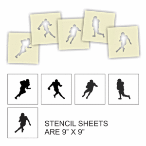 Craft Stencil Football Pack