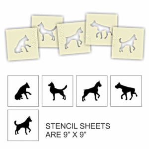 Craft Stencil Set Dogs Pack